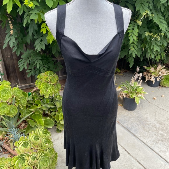 Diane Von Furstenburg Black Dress Size 6 - Picture 6 of 9